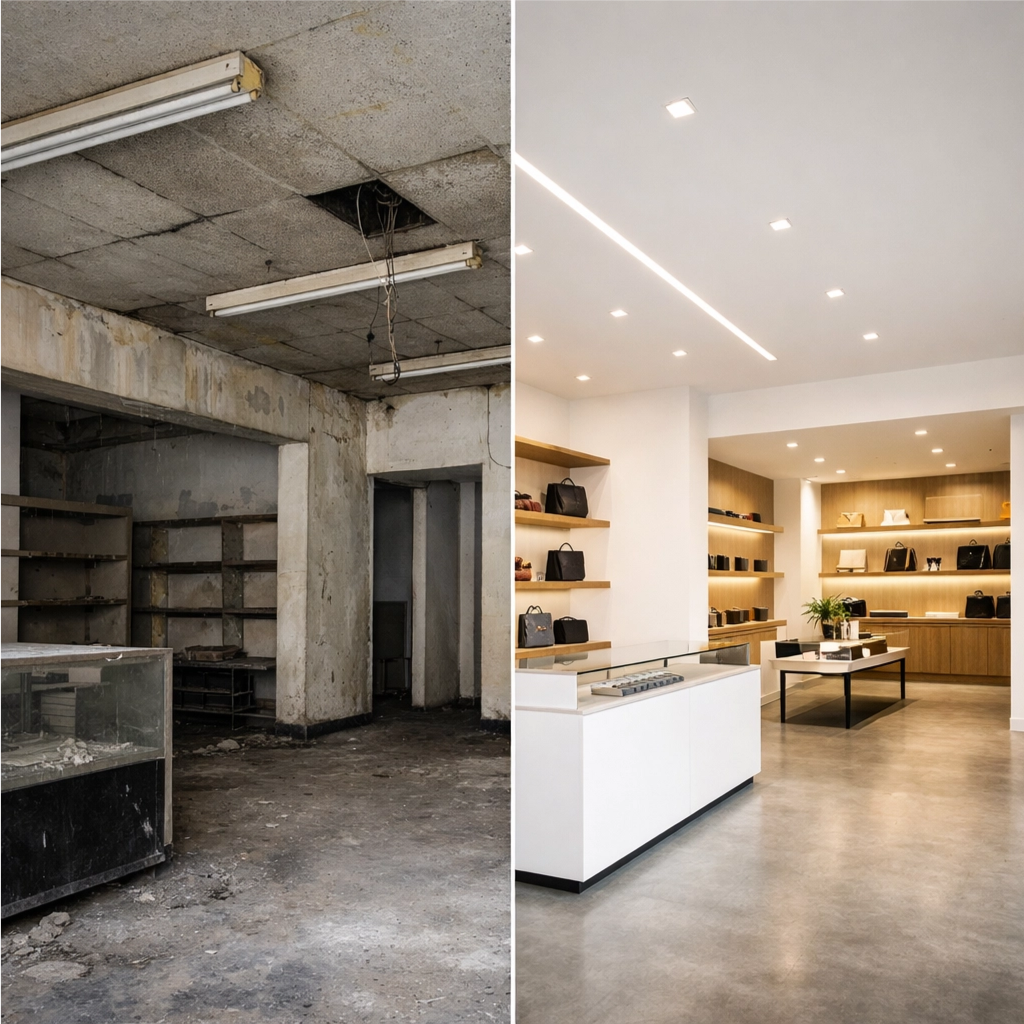 ristrutturazione negozi torino